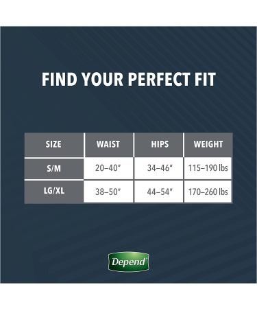 Depend Real Fit Men's Incontinence Underwear, Large/Extra-Large, 52 Count, Maximum Absorbency, Grey - Buy Online on GoSupps.com