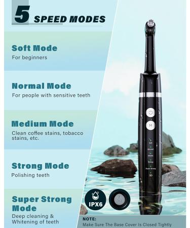 Tooth Whitening Set - Stim-U-Dent Bleaching Kit with 5 Modes 5 Heads & 3 Polishing Pastes for Superior Teeth Cleaning & Whitening - Buy Online on GoSupps.com