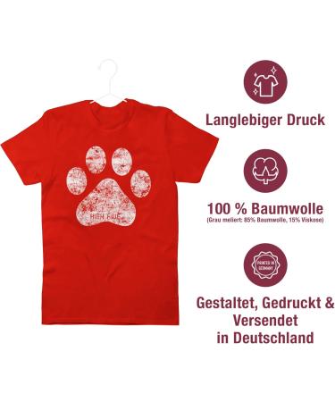 Shirtracer T-Shirt for Men | High Five Dog Paw Gift for Dog Owners | 5XL & Large Sizes Available - Buy Online on GoSupps.com