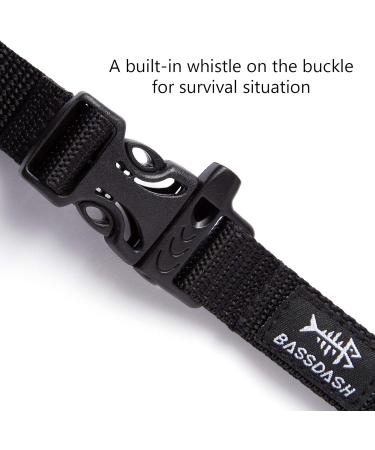 Bassdash Adjustable Padded Shoulder Straps for Backpack Dry Bag - Black Adult, Metal Clips | Replacement Straps - Buy Online on GoSupps.com