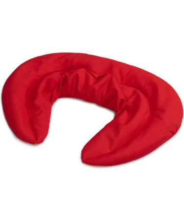Cherry Red Neck Pillow with Stand-Up Collar | Heat Pad & Spelt Grain Support for Neck & Shoulders - International Shipping - Buy Online on GoSupps.com