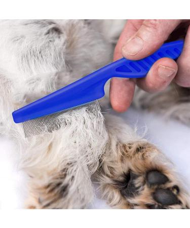 Auxhcyl 9-Piece Flea Comb Set for Cats & Dogs - Lice & Tick Remover with Dust Ridge Ideal for Knots & Dirt - Buy Online on GoSupps.com