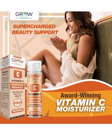 True Skin Vitamin C Face Moisturizer - Brightening Anti Aging Cream with Vitamin B5, E, Jojoba Oil, Aloe Vera & Green Tea - 1.8 fl oz - Buy Online on GoSupps.com