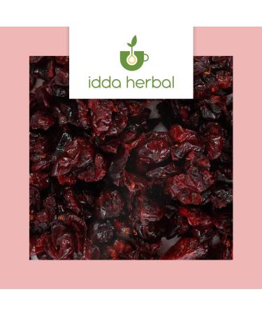 IDDA Herbal Dried Cranberries 1kg Whole Dried Cranberries Sweetened with Apple Juice - Buy Online on GoSupps.com