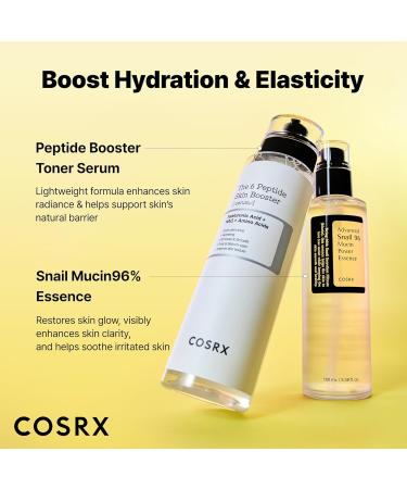 COSRX Snail Mucin 96% Peptide Booster Set - Amazon Exclusive - Korean Skin Care Gift Sets Skin Care Sets for Women Advanced Snail Mucin Serum Face Serum Snail 96% Peptide Set - Buy Online on GoSupps.com