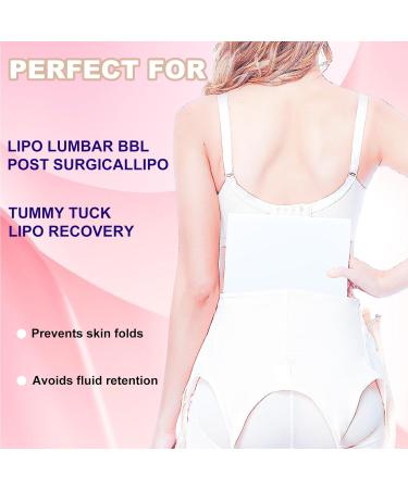 PEUTIER 3pcs Lipo Foam Pads - Soft & Breathable Abdominal Compression Board for Recovery - White - Buy Online on GoSupps.com