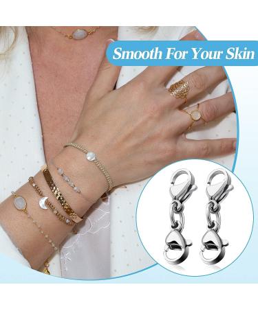 Double Lobster Clasp Extender for Bracelets & Necklaces - Silver 0.98 Inch - Buy Online on GoSupps.com