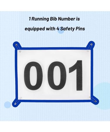 Waterproof Running Bibs with Safety Pins - Multicolor Race Numbers 101-200 - Buy Online on GoSupps.com