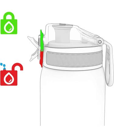 Ion8 1L Stainless Steel Drinking Bottle - Leak-Proof One-Hand Opening Dishwasher-Safe Durable & Scratch-Resistant - 1200ml Gray - Buy Online on GoSupps.com