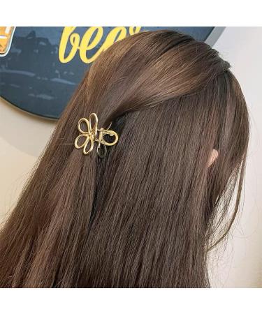 VinBee 6 PACK Metal Mini Flower Hair Claw Clips - Hair Accessories for Girls & Women - Buy Online on GoSupps.com