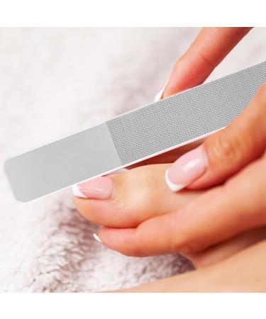 Pedicure Foot File - Cracked Dead Skin Remover Nail File | Glass Pedicure Tool Foot Scraper Pedicure Foot Buffer for Cracked Heels & Dry Skin - Buy Online on GoSupps.com
