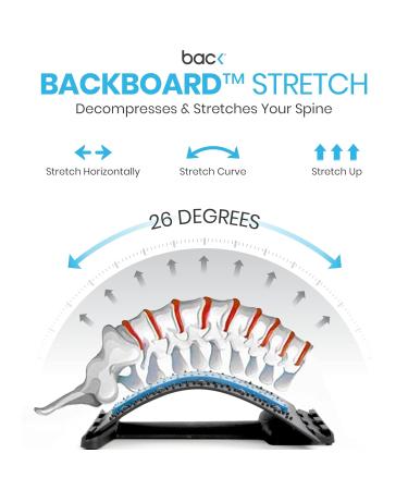 Backboard Stretch Therapy for Relaxation & Pain Relief | Multi-Level Spine Stretcher with Hot/Cold Therapy - Buy Online on GoSupps.com