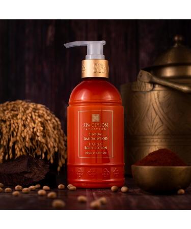 Buy SPA CEYLON Sensual Sandalwood Hand and Body Lotion - Deep Hydrating Moisturizer with Coconut Almond & Rice Bran | Cooling & Invigorating | Ideal for All Skin Types - International Shipping Available - Buy Online on GoSupps.com