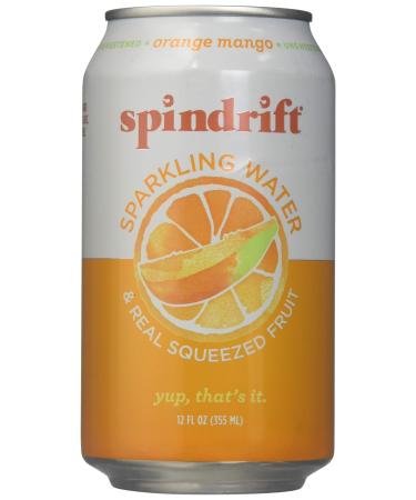 Spindrift Seltzer Orange Mango, 12 fl oz