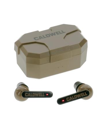 Caldwell E-MAX Shadows 23 NRR - Electronic Hearing Protection with Bluetooth Connectivity for Shooting, Hunting, and Range Brown Earmuffs