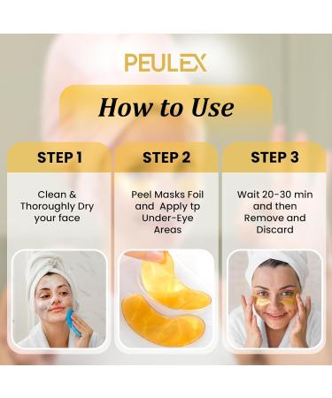 Beauty Golden Under Eye Patches - 20 Pairs Collagen Mask for Dark Circles & Puffy Eyes | Revitalizing Skin Care Treatment - Buy Online on GoSupps.com