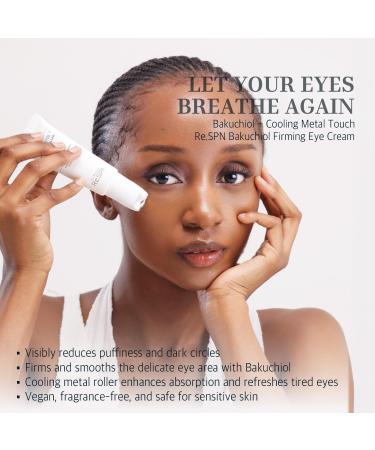 Re.SPN Bakuchiol Firming Eye Cream with Cooling Metal Roller Clinically Proven Moisturizing Eye Cream for Puffiness Wrinkles & Dark Circles | Vegan Fragrance-Free Korean Skincare (0.67 fl oz) Clear(Bakuchiol) - Buy Online on GoSupps.com