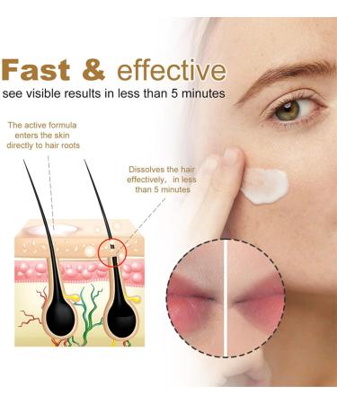  BAInuai Hair Removal Cream for Face 50g Coconut Lip Chin for Women for Sensitive Body Skin Gentle Non-Irritating Hair Removal Cream (1PCS) - Buy Online on GoSupps.com