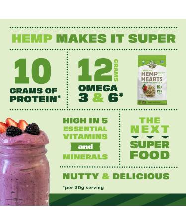 Manitoba Harvest Organic Hemp Hearts Shelled Seeds - 12 Oz | Vegan Superfood - Buy Online on GoSupps.com