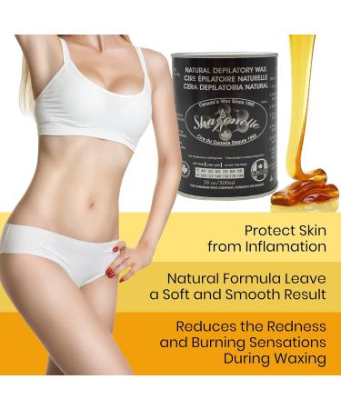 Sharonelle Soft Wax All Purpose Hair Removal Natural Depilatory Canned Wax for Sensitive Skin Canada-Made Melting Wax in Black color Canned Package (1PC Honey) 500 ml (Pack of 1) Honey - Buy Online on GoSupps.com