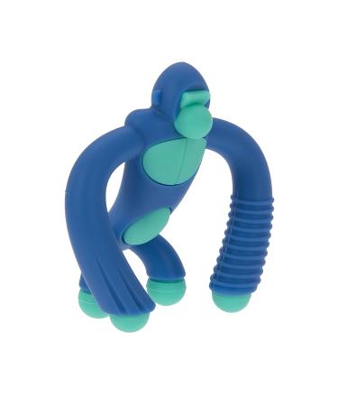 Nuby Geo Zoos Massaging Teether - BPA-Free Baby Teething Toy - Blue Gorilla Design - 3+ Months - Buy Online on GoSupps.com