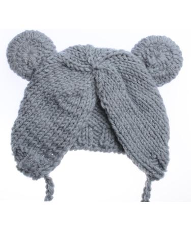 ECYC Newborn Baby Bear Hat Beanie with Bear Dolls - Grey | Photography Accessories - Buy Online on GoSupps.com