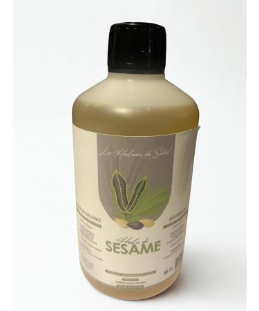 The Oil Mills of the Sahel Pure and natural sesame oil cold pressed face body hair and massage rich in vitamin E and antioxidants cosmetic and food safe use 500 ml - Buy Online on GoSupps.com