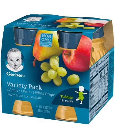 Gerber 100% Juice Variety Pack 16oz (Pack of 3) - Delicious and Nutritious Baby Juice Options - Buy Online on GoSupps.com