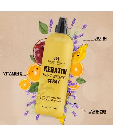 Botanic Hearth Keratin Hair Spray with Biotin, Vitamin E & Minerals - 8 fl oz - Made in USA - Buy Online on GoSupps.com