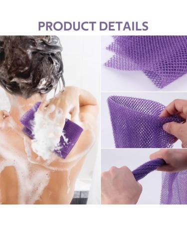 African Net Sponge Bath Set - 2 Piece Spa Body Shower Loofah Sponge for Exfoliating Daily Back Body Scrub - Buy Online on GoSupps.com