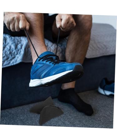 FRCOLOR 20pcs Toe Plug Wipes & Shoe Inserts - Unisex Collagen Lip Insoles Sanitary Pad Storage Bag Adjustable Foot Fillers in Black - Perfect for Oversized Shoes - Buy Online on GoSupps.com