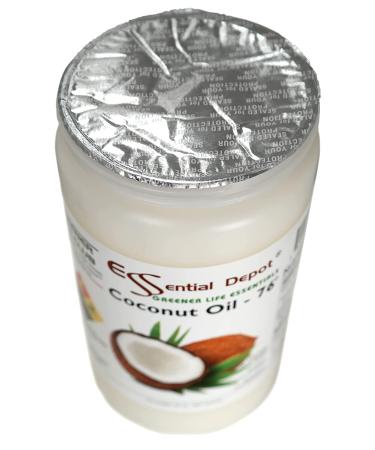Organic Coconut Oil - 32 oz Quart | Food Grade HDPE Container | Resealable Cap - Buy Online on GoSupps.com