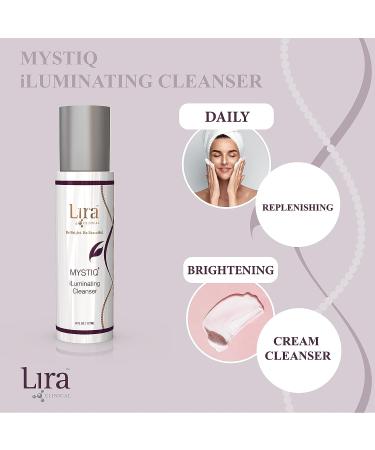 Lira Clinical Mystiq iLuminating Cream Cleanser - Hydrating Facial Wash with Plant Cells, Tomato Extract, Vitamin C & E - 6 fl oz - Buy Online on GoSupps.com
