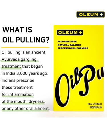 OLEUM Oil Pulling Mouthwash Liquid - Ayurvedic Grapefruit Flavor for Healthy Teeth - 24 Packets (0.37oz each) - Buy Online on GoSupps.com