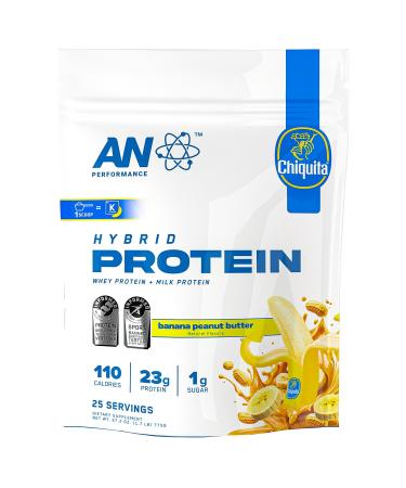 AN Performance Whey Protein Powder | Chiquita Banana Peanut Butter | 23g Protein, 1g Sugar, 100% Whey | Gluten-Free, Low Carb, Low Fat | Keto Friendly | Essential Amino Acids for Muscles | 25 Servings