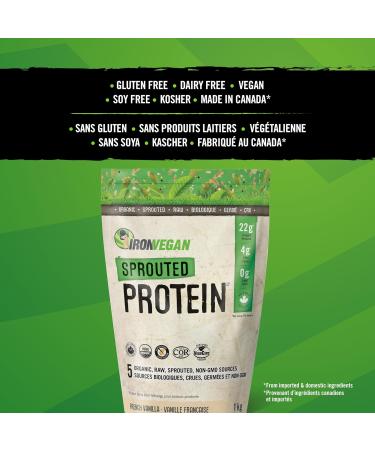 Athlete's Blend Protein Powder Vanilla Flavour 1 kg & Sprouted Protein Chocolate Flavour 1kg | Vegan plant-based organic gluten-free - Buy Online on GoSupps.com