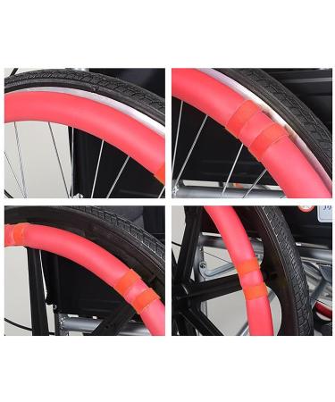 WhBeoy Wheelchair Push Rim Covers (20-24inch / 1pair) Rear Wheel Sports Wheelchair Cover Easy Installation Hand/Comfortable for Four Seasons 24/22inch A 24/22inch A - Buy Online on GoSupps.com