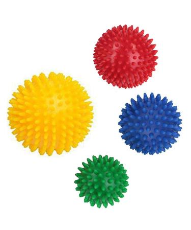 JINWENZHANG Massage Balls Hedgehog Balls 4 Pieces Different Hardnesses and Sizes
