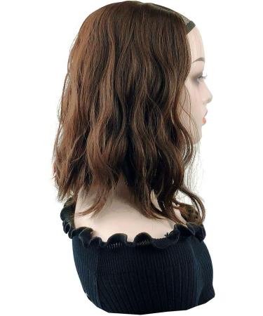 Hair Extensions Clip in Synthetic Wavy Curly Full Head U Shape Hair Wigs for Women Hair 3/4 Half Wig Topper Full Head Loose Wave Sythetic Heat Resisitant Hairpiece Extensions 5 Clips(Light brown) - Buy Online on GoSupps.com