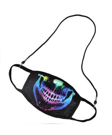 2pc Mask Set- Skull Design With Lanyard