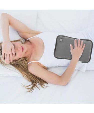 Milist Gray USB Hot Water Sack | Plush Hand & Foot Warmer | Fluffy Charging Warm Bag for Home & Office - Buy Online on GoSupps.com