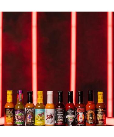 Hot Ones Season 23 Lineup Hot Sauce Challenge Kit Made with Natural Ingredients Unique Condiment Gift Box is the Ultimate Variety Pack for Spice Lovers 5 fl oz Bottles Produced in Small Batches (10-Pack) - Buy Online on GoSupps.com
