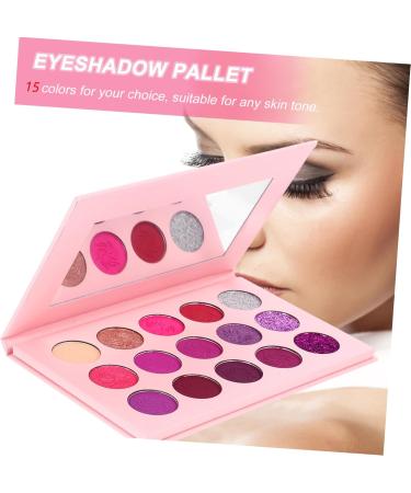 PLAFOPE 15 Eyeshadow Palette Glitter Eyeshadow Colorful Eyeshadow Woman Eyeshadow Compact Purple - Buy Online on GoSupps.com