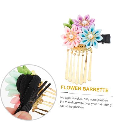 FOMIYES Hairpin Chinese Wedding Decoration Bridal Headpieces for Wedding Bridal Hair Pin Wedding Hair Clip Bridal Hair Accessories Tassel Trim Little Daisy Girl Child Plastic Japan 9X6X2CM Pink Sky-blue Violet - Buy Online on GoSupps.com