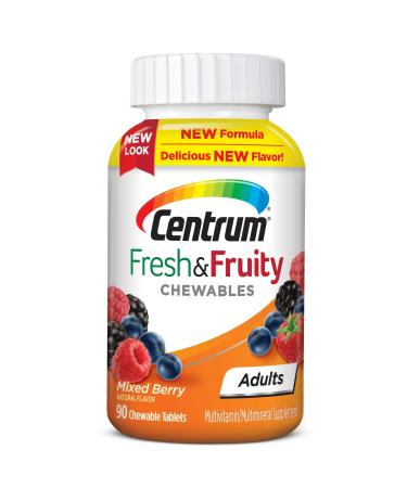 Centrum Adults Fresh Fruity Multivitamin Multimineral - Mixed Berry - 90 Tablet