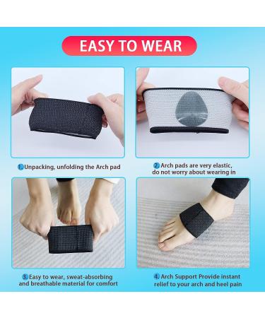 Plantar Fasciitis Relief with Copper Arch Support Brace - Gel Pads - 1 Pair - Buy Online on GoSupps.com