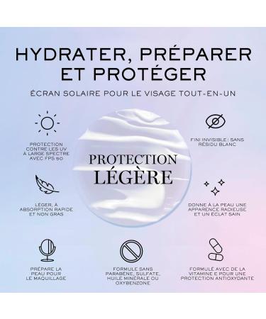 Lanc me UV Expert Primer & Face Moisturizer SPF 50 Hydrating Sunscreen with Vitamin E & Moringa 1.7 Fl Oz - Buy Online on GoSupps.com