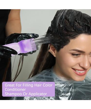 Ukofew 3-Piece Hair Oil Applicator Set - 160ml Bottles for Precise Hair Oiling & Coloring - Root Ridge Applicator in White Purple Pink - Buy Online on GoSupps.com