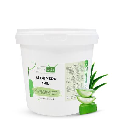 Freshskin Beauty LTD | 1KG Aloe Vera Gel - 99% Naturally Bio-Active Aloe Vera (1000g) - Cruelty-Free and Vegan - Cooling Soothing and Moisturising for All Skin Types 1.00 kg (Pack of 1)