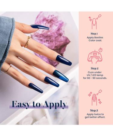 Beetles 12 Pcs Gel Nail Polish Set in Flannel & Fleece Nude Pink Burgundy Red Glitter - Christmas Nail Art Kit with Orange, Dark Blue, Green Colors - Buy Online on GoSupps.com